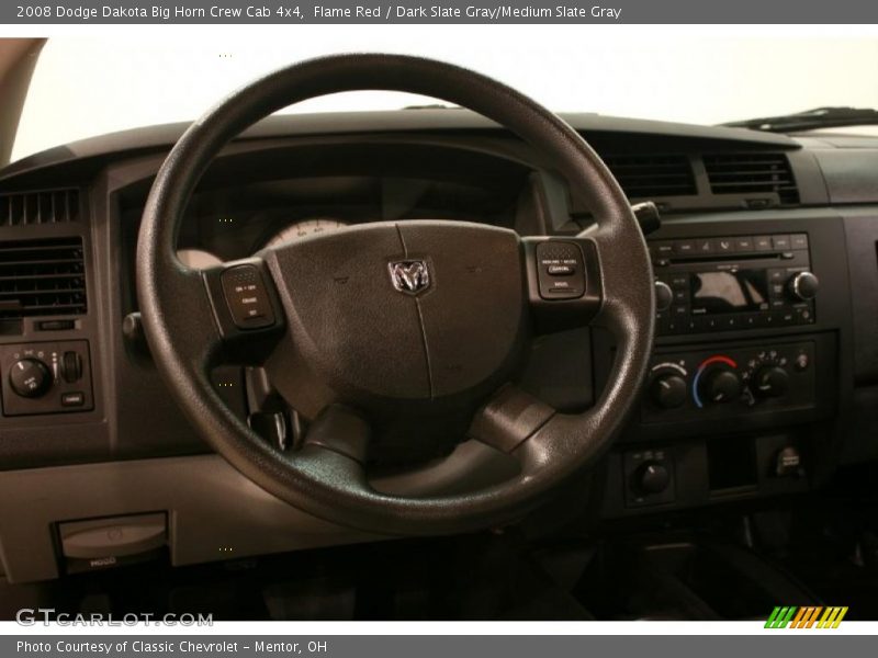 Flame Red / Dark Slate Gray/Medium Slate Gray 2008 Dodge Dakota Big Horn Crew Cab 4x4