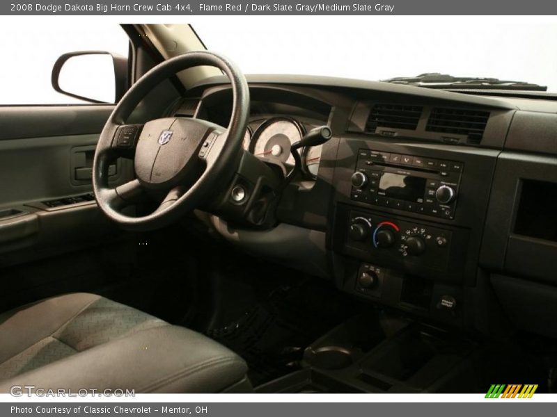 Flame Red / Dark Slate Gray/Medium Slate Gray 2008 Dodge Dakota Big Horn Crew Cab 4x4