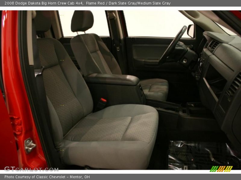 Flame Red / Dark Slate Gray/Medium Slate Gray 2008 Dodge Dakota Big Horn Crew Cab 4x4