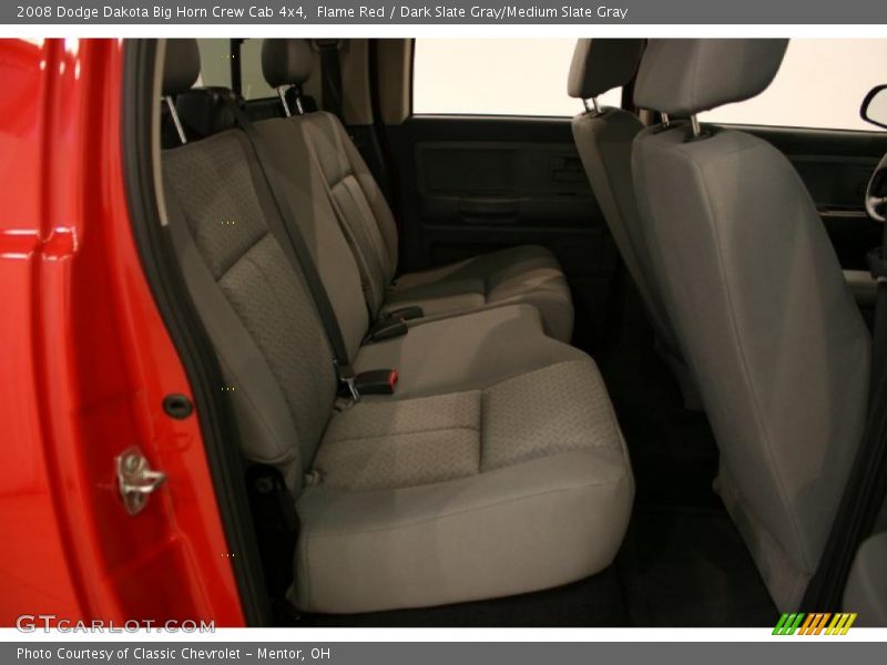 Flame Red / Dark Slate Gray/Medium Slate Gray 2008 Dodge Dakota Big Horn Crew Cab 4x4