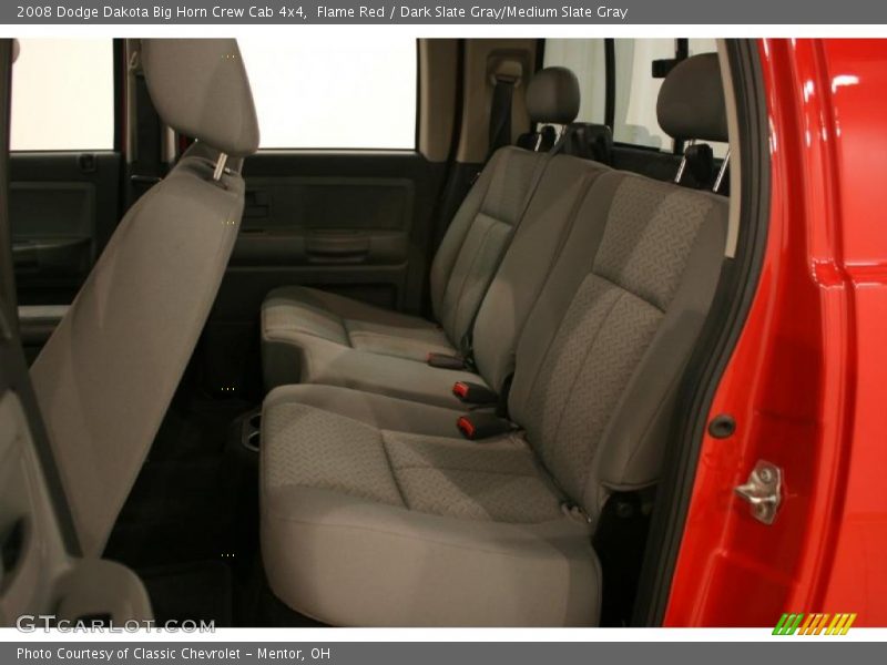 Flame Red / Dark Slate Gray/Medium Slate Gray 2008 Dodge Dakota Big Horn Crew Cab 4x4