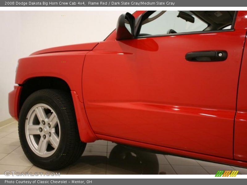 Flame Red / Dark Slate Gray/Medium Slate Gray 2008 Dodge Dakota Big Horn Crew Cab 4x4
