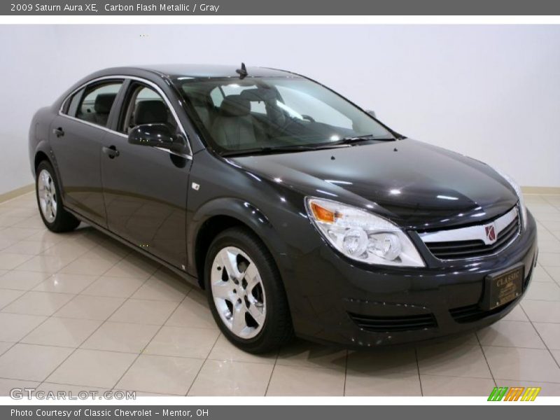 Carbon Flash Metallic / Gray 2009 Saturn Aura XE