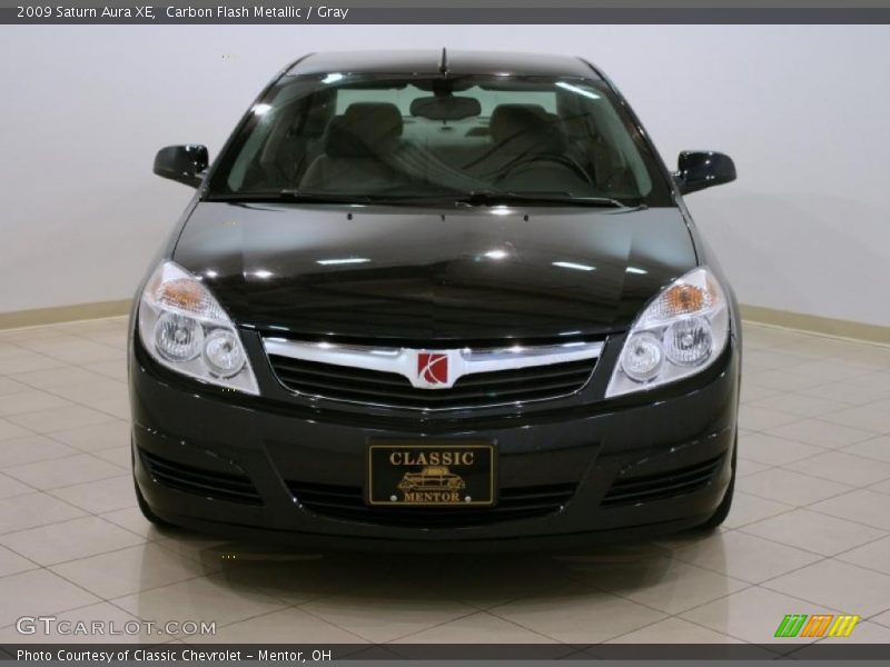 Carbon Flash Metallic / Gray 2009 Saturn Aura XE