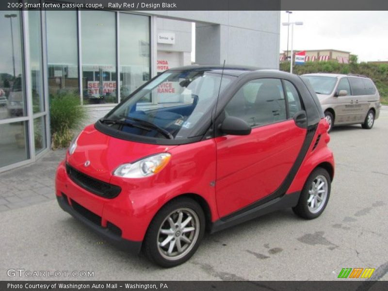 Rally Red / Design Black 2009 Smart fortwo passion coupe