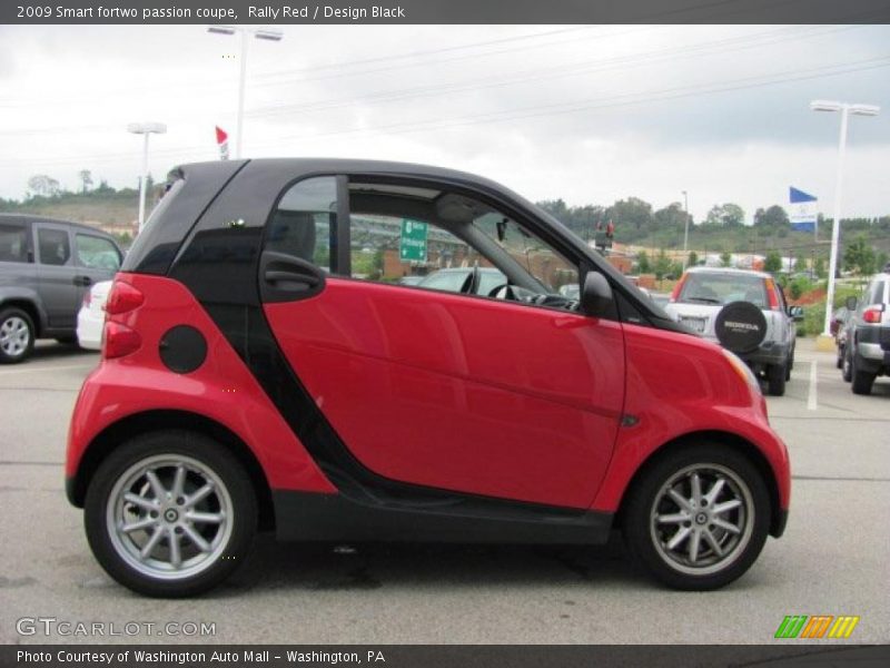 Rally Red / Design Black 2009 Smart fortwo passion coupe