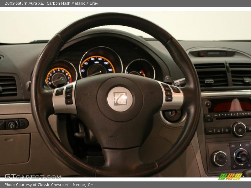 Carbon Flash Metallic / Gray 2009 Saturn Aura XE