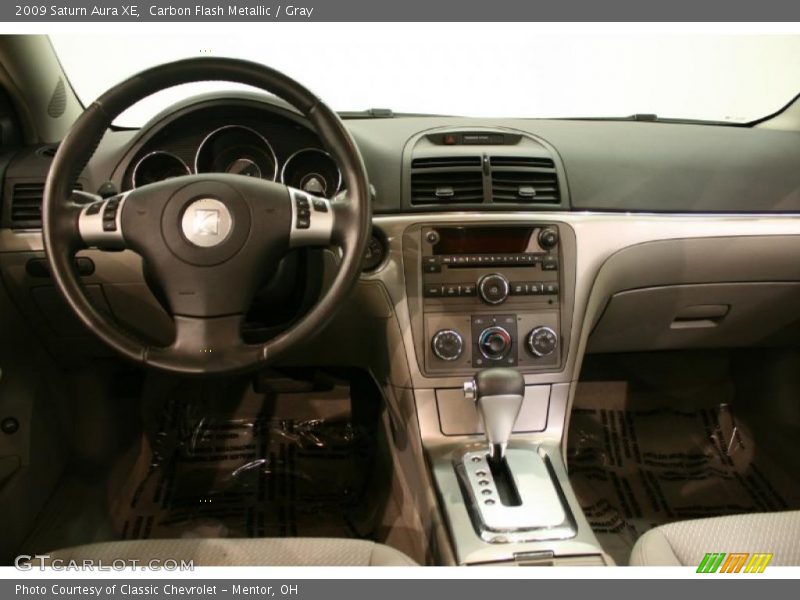 Carbon Flash Metallic / Gray 2009 Saturn Aura XE