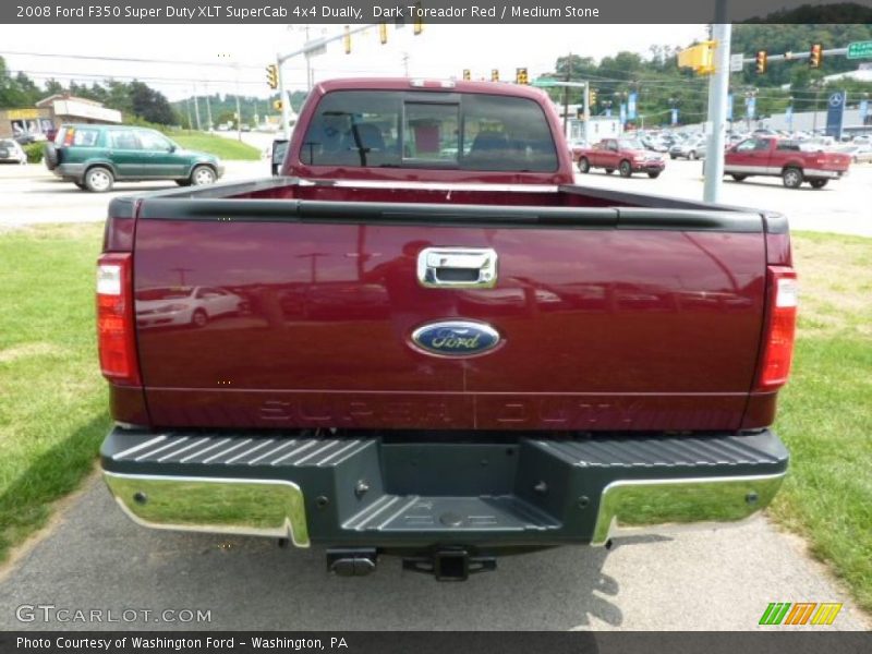 Dark Toreador Red / Medium Stone 2008 Ford F350 Super Duty XLT SuperCab 4x4 Dually