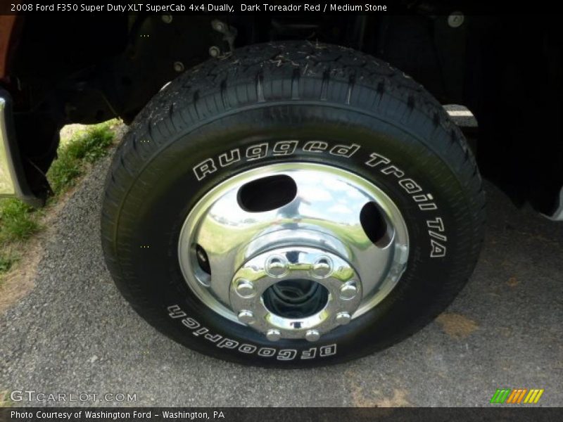Dark Toreador Red / Medium Stone 2008 Ford F350 Super Duty XLT SuperCab 4x4 Dually