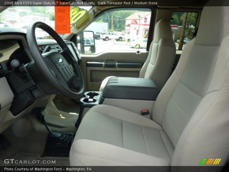 Dark Toreador Red / Medium Stone 2008 Ford F350 Super Duty XLT SuperCab 4x4 Dually