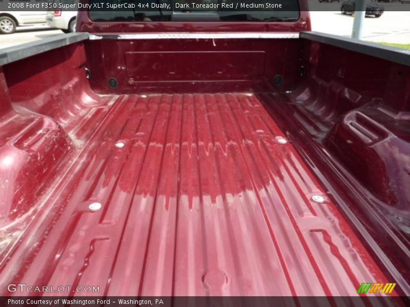 Dark Toreador Red / Medium Stone 2008 Ford F350 Super Duty XLT SuperCab 4x4 Dually