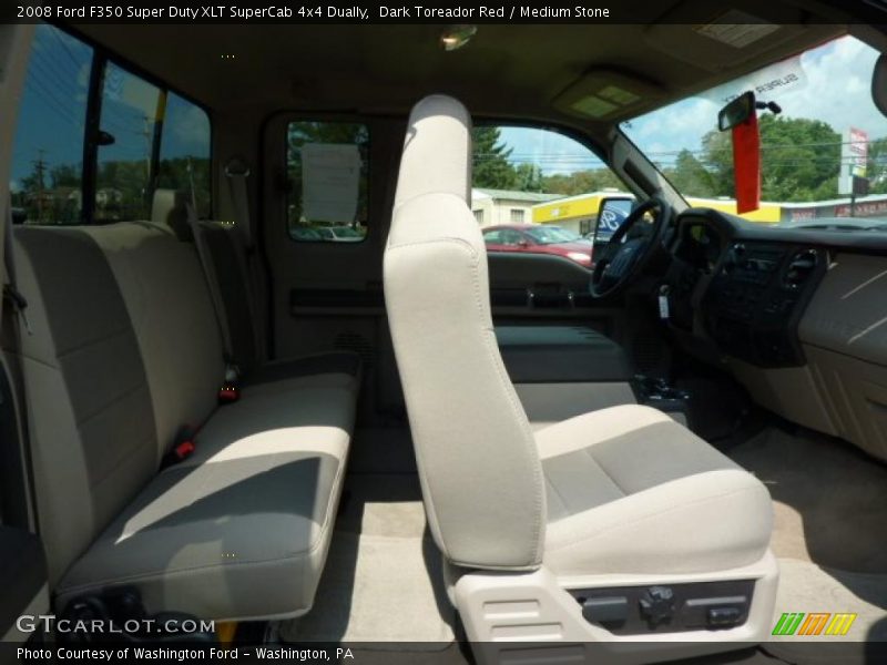 Dark Toreador Red / Medium Stone 2008 Ford F350 Super Duty XLT SuperCab 4x4 Dually