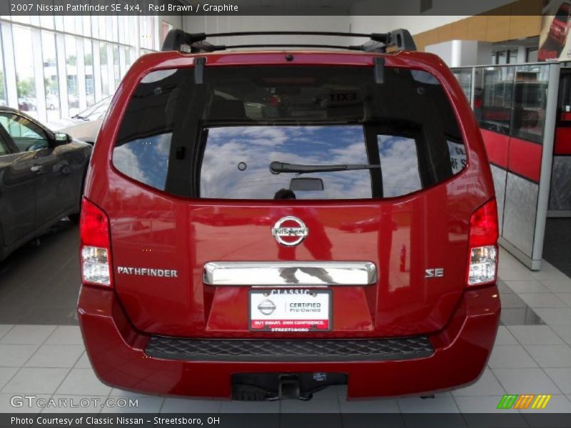 Red Brawn / Graphite 2007 Nissan Pathfinder SE 4x4