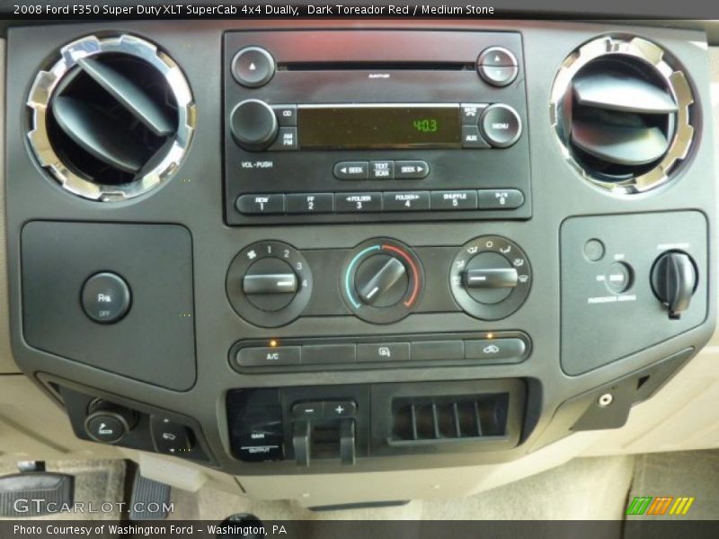 Dark Toreador Red / Medium Stone 2008 Ford F350 Super Duty XLT SuperCab 4x4 Dually