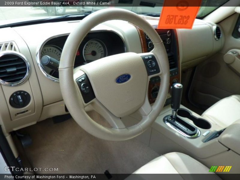 Oxford White / Camel 2009 Ford Explorer Eddie Bauer 4x4