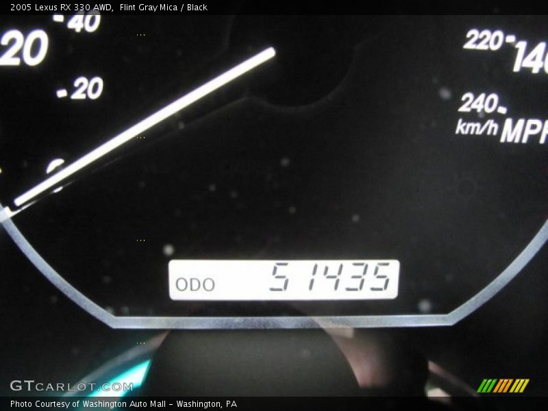 Flint Gray Mica / Black 2005 Lexus RX 330 AWD
