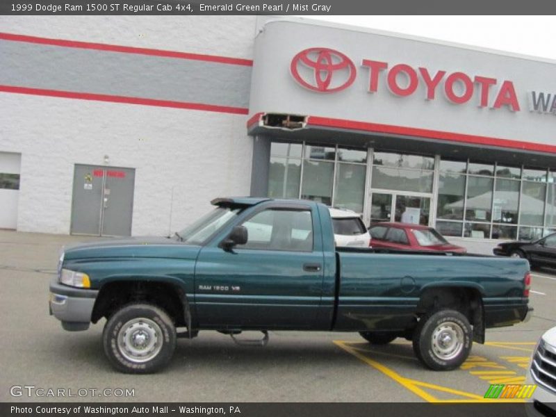 Emerald Green Pearl / Mist Gray 1999 Dodge Ram 1500 ST Regular Cab 4x4