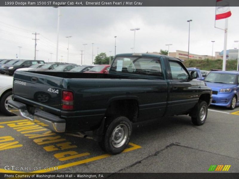 Emerald Green Pearl / Mist Gray 1999 Dodge Ram 1500 ST Regular Cab 4x4