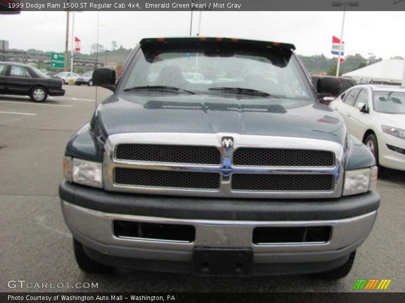 Emerald Green Pearl / Mist Gray 1999 Dodge Ram 1500 ST Regular Cab 4x4