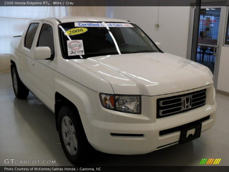 White / Gray 2006 Honda Ridgeline RTL