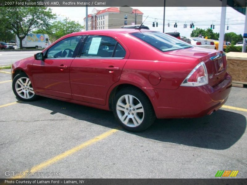Redfire Metallic / Camel 2007 Ford Fusion SEL V6 AWD