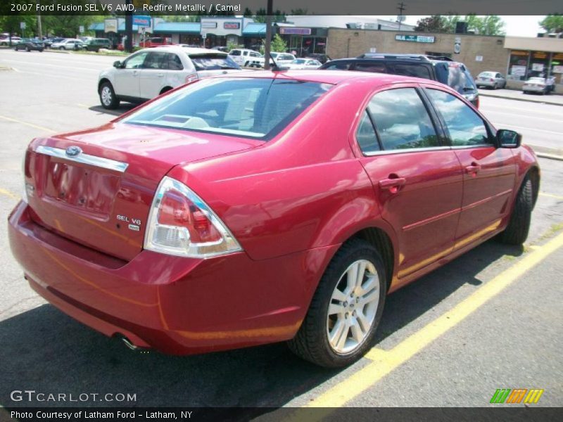 Redfire Metallic / Camel 2007 Ford Fusion SEL V6 AWD