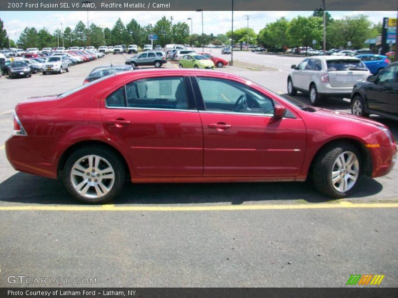 Redfire Metallic / Camel 2007 Ford Fusion SEL V6 AWD