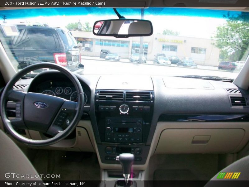 Redfire Metallic / Camel 2007 Ford Fusion SEL V6 AWD