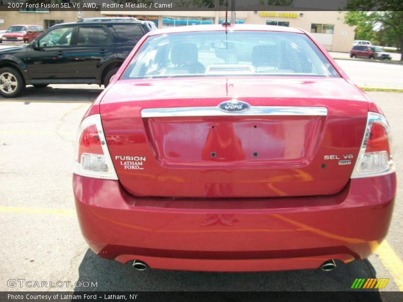 Redfire Metallic / Camel 2007 Ford Fusion SEL V6 AWD