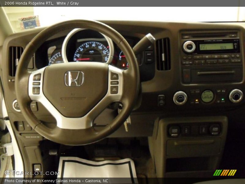 White / Gray 2006 Honda Ridgeline RTL