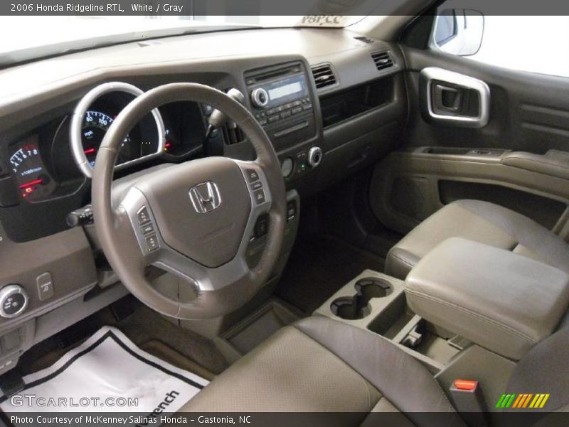 White / Gray 2006 Honda Ridgeline RTL