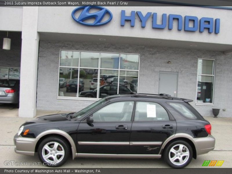 Midnight Black Pearl / Gray 2003 Subaru Impreza Outback Sport Wagon