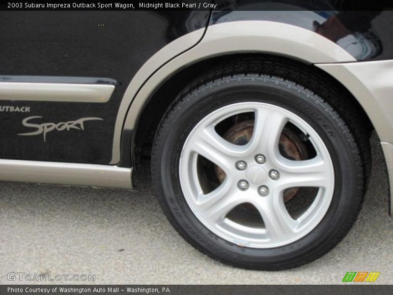 Midnight Black Pearl / Gray 2003 Subaru Impreza Outback Sport Wagon