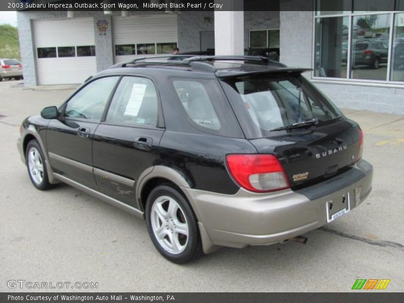 Midnight Black Pearl / Gray 2003 Subaru Impreza Outback Sport Wagon