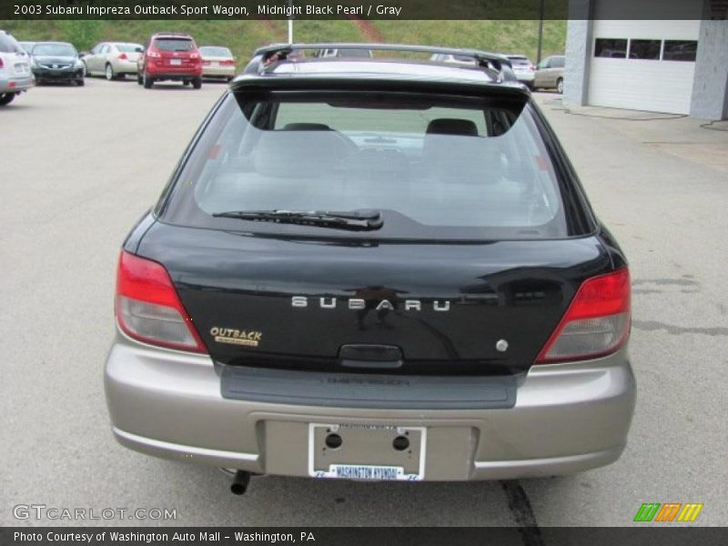 Midnight Black Pearl / Gray 2003 Subaru Impreza Outback Sport Wagon