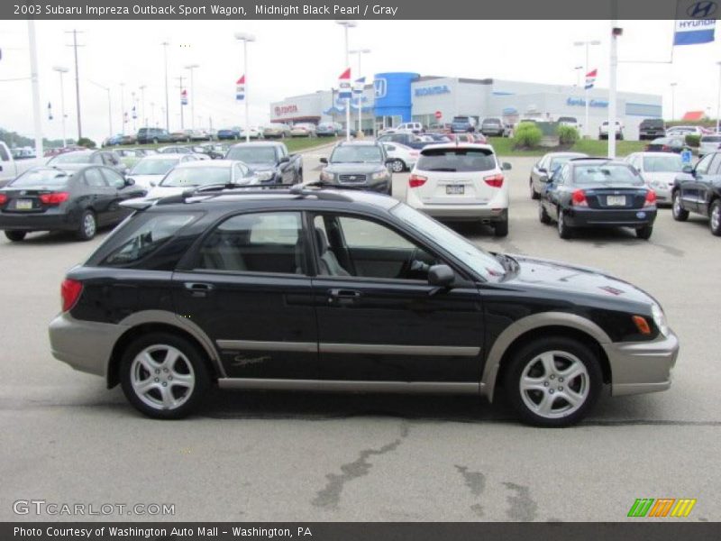 Midnight Black Pearl / Gray 2003 Subaru Impreza Outback Sport Wagon