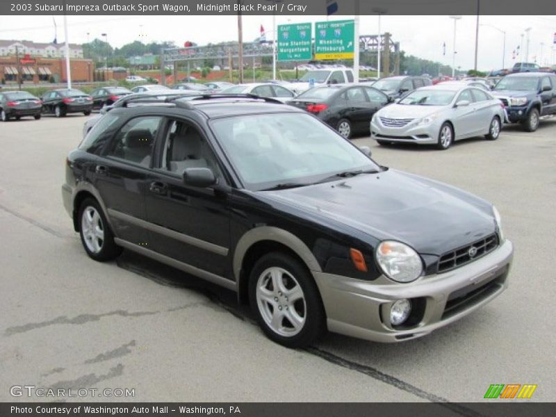 Midnight Black Pearl / Gray 2003 Subaru Impreza Outback Sport Wagon