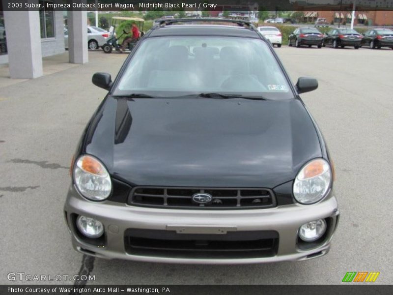 Midnight Black Pearl / Gray 2003 Subaru Impreza Outback Sport Wagon