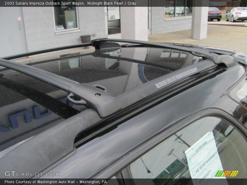 Midnight Black Pearl / Gray 2003 Subaru Impreza Outback Sport Wagon