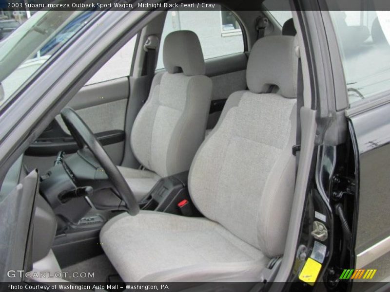 Midnight Black Pearl / Gray 2003 Subaru Impreza Outback Sport Wagon
