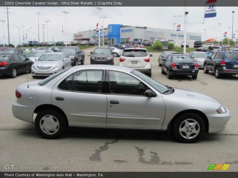 Ultra Silver Metallic / Graphite Gray 2003 Chevrolet Cavalier Sedan