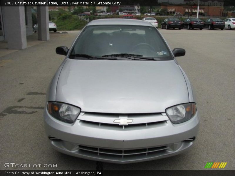 Ultra Silver Metallic / Graphite Gray 2003 Chevrolet Cavalier Sedan