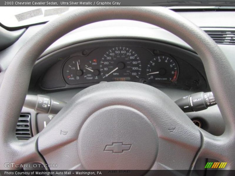 Ultra Silver Metallic / Graphite Gray 2003 Chevrolet Cavalier Sedan