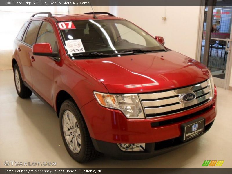 Redfire Metallic / Camel 2007 Ford Edge SEL Plus