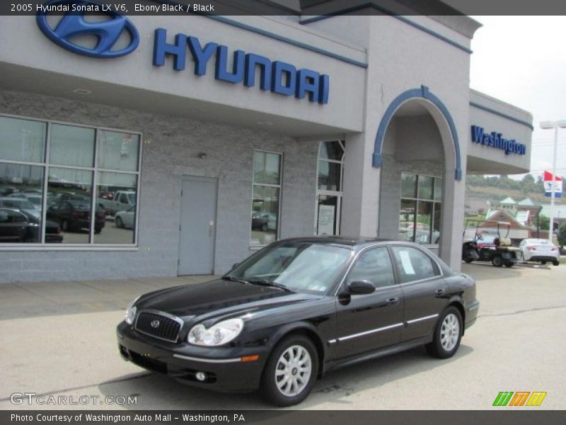 Ebony Black / Black 2005 Hyundai Sonata LX V6