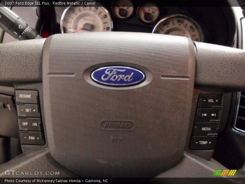 Redfire Metallic / Camel 2007 Ford Edge SEL Plus
