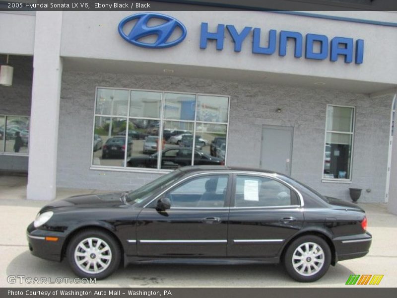 Ebony Black / Black 2005 Hyundai Sonata LX V6