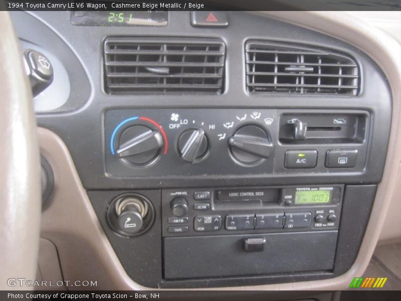 Cashmere Beige Metallic / Beige 1994 Toyota Camry LE V6 Wagon