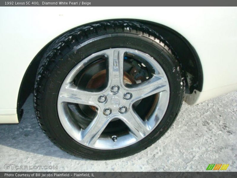 Diamond White Pearl / Beige 1992 Lexus SC 400